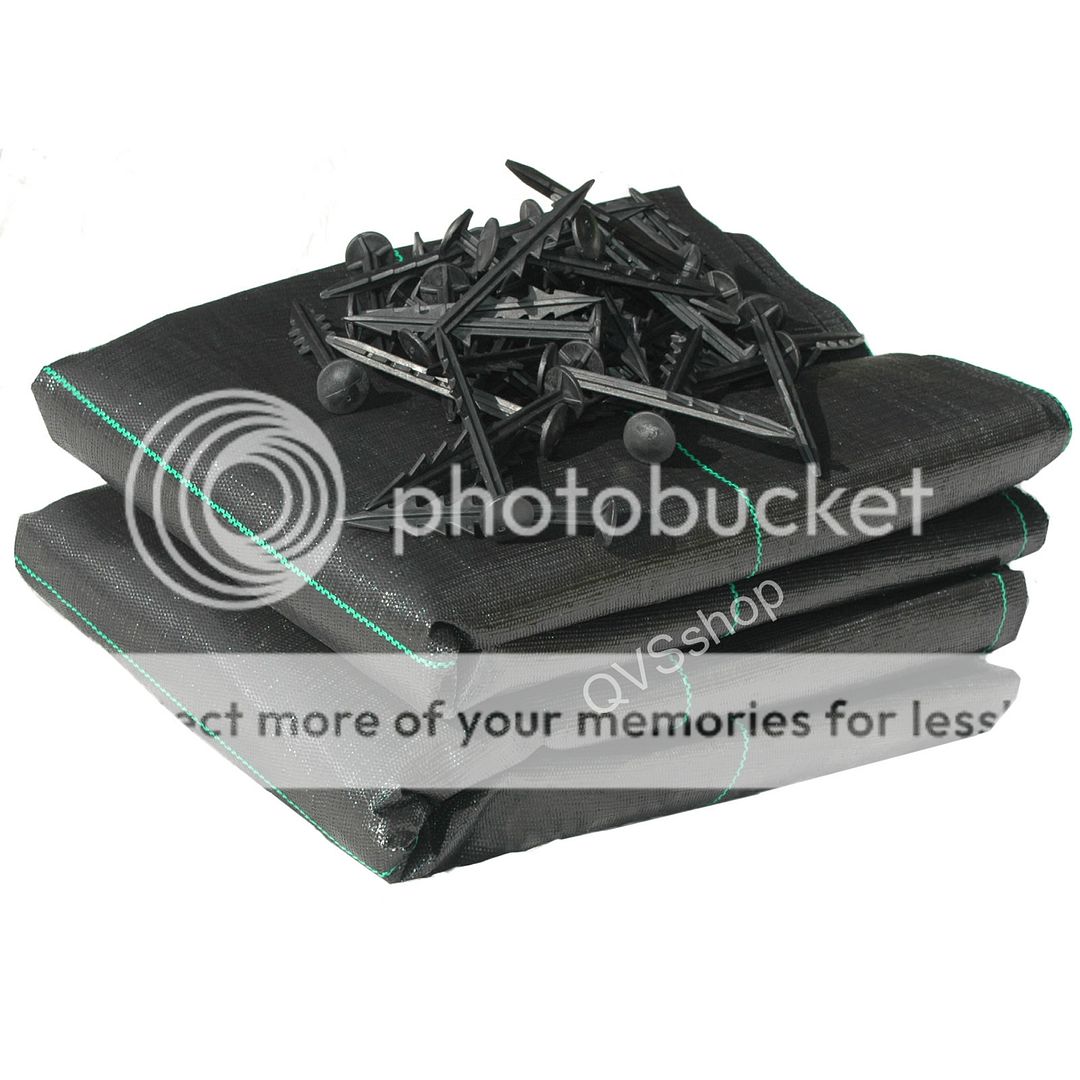 20M x 2M HEAVY DUTY GARDEN WEED CONTROL FABRIC + PEGS for Driveway/Path/Patio 5060313905138 eBay